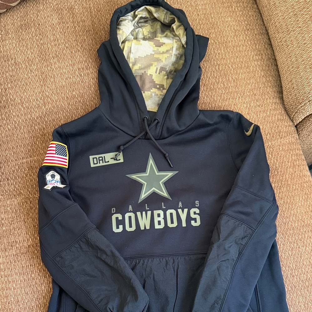 Nike Black and Green Dallas Cowboys Hoodie